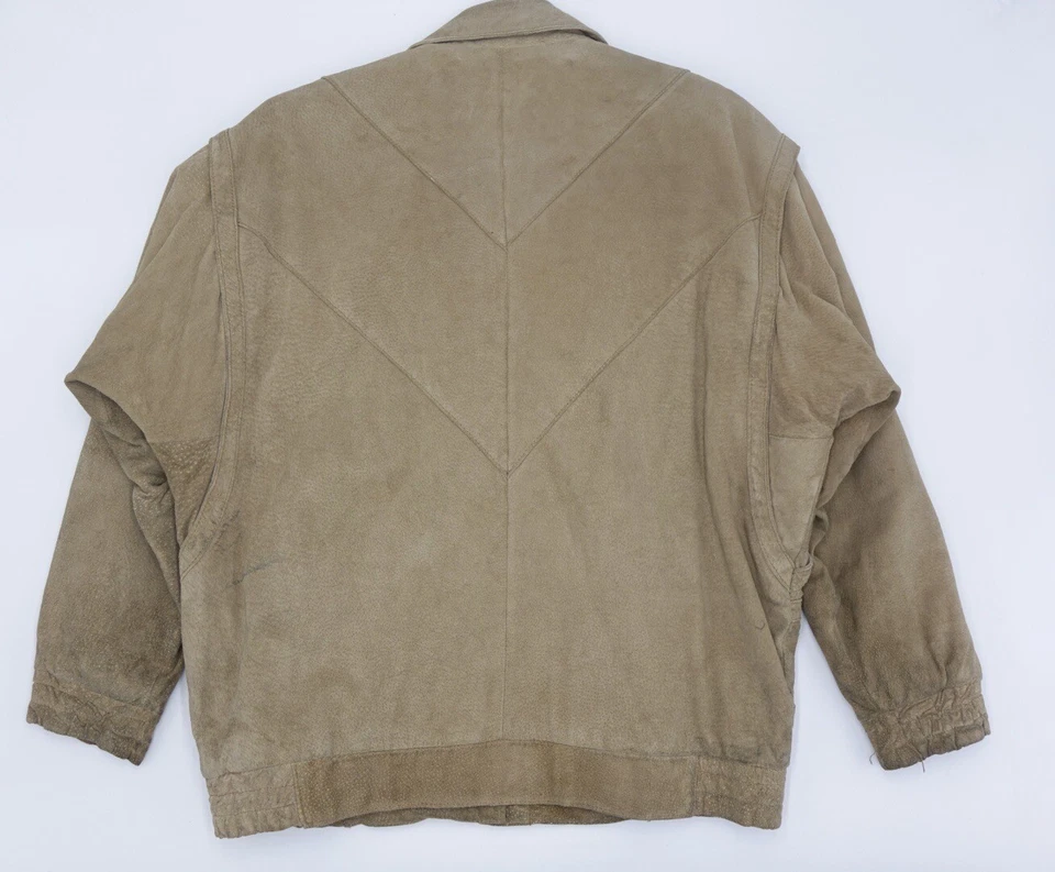 Chaqueta Bomber De Colección Años 80 Avon Fashions Gamuza Mujer’s Talla Mediana Foto 4 de 4