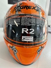 Grex Casco integrale da moto scooter R2 By Nolan Bubbles Pearl Orange XXL- NUOVO