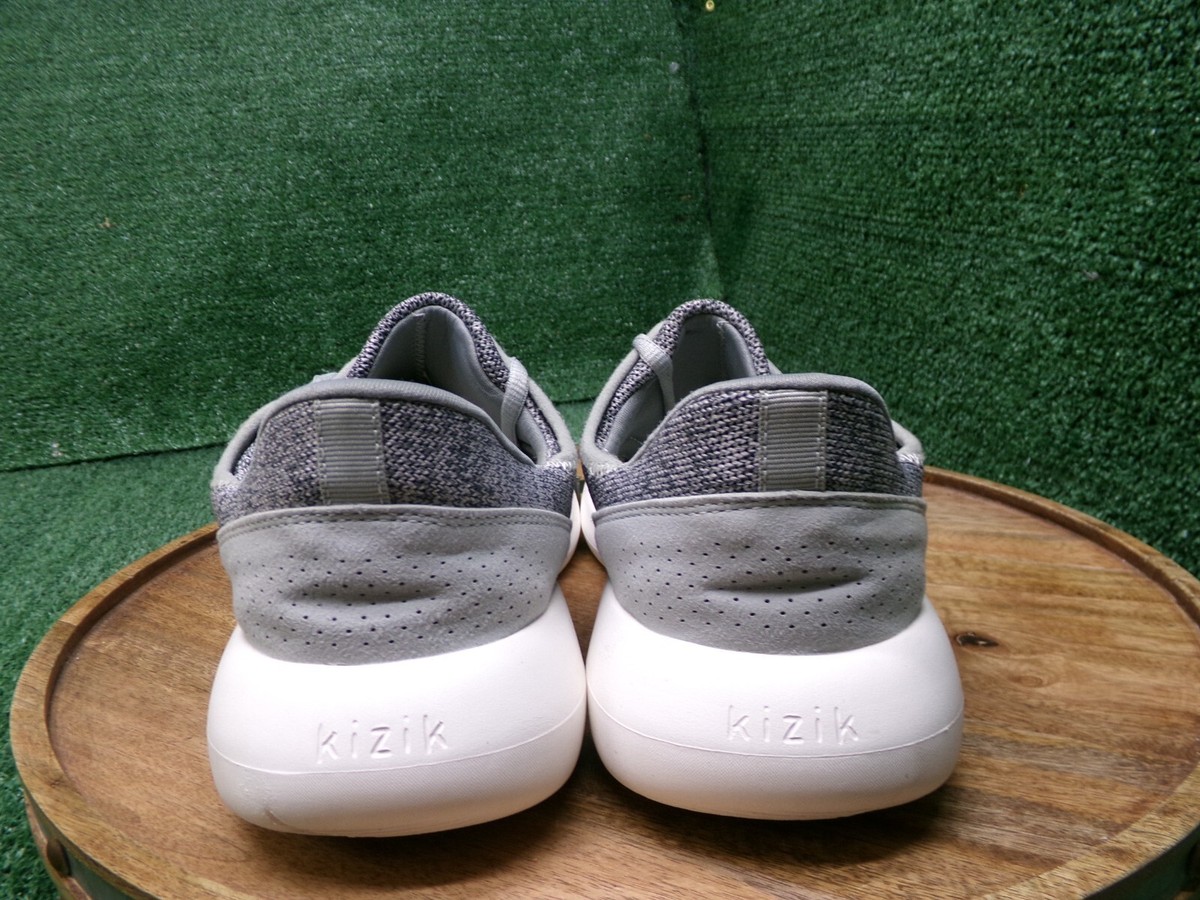 Kizik Men’s Size 13.0 Madrid Eco Knit Gray Casual Athletic Shoes Lace Up Black Knit Sneakers | Men main image 2