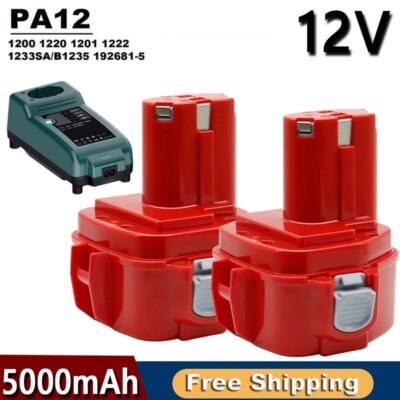 Per Batteria Maka 12V Per Maka 1222 1233 1220 1234 1235 192598-2 PA12 6213D 6217D 6227D 6313D Ni-mh Batteria Di Ricambio - Foto 6