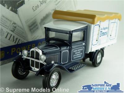 YPP05 FORD AA MODELLTRUCK THE LA TIMES ZEITUNG STREICHHOLZSCHACHTEL POWER OF PRESSE GESTERN