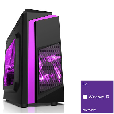 Ultraschneller AMD Gaming Computer Desktop PC Radeon 16GB USB3 Windows 10 Pro F3P