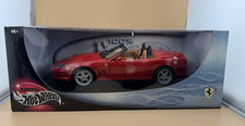100% Hot Wheels Ferrari 550 Barchetta Pininfarina Diecast Red 1:18 Scale  NIB