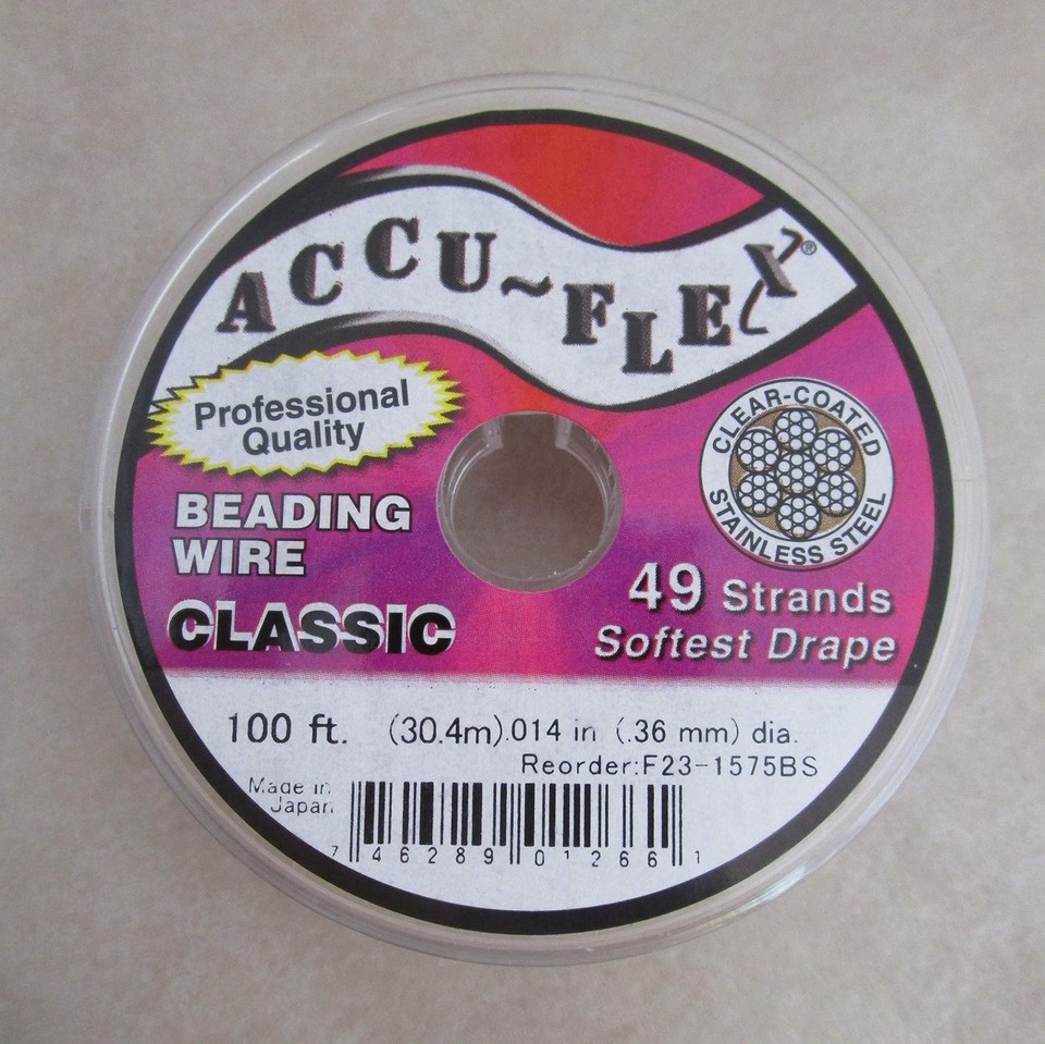 AccuFlex Beading Wire .014 Inch Width 49 Strand 100 Feet eBay