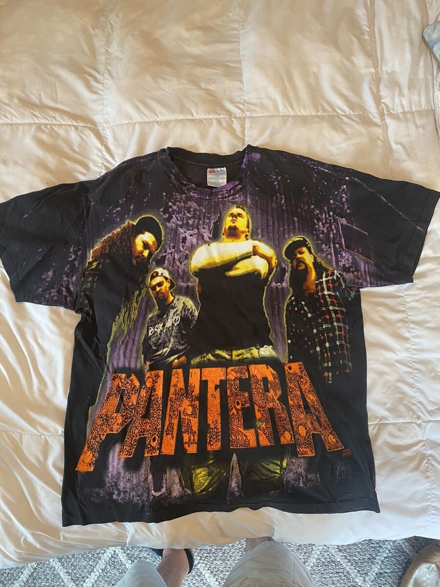 Vintage 90s Pantera All Over Print T-Shirt XL Very Rare Vintage 90s Pantera All Over Print T-Shirt XL Very Rare