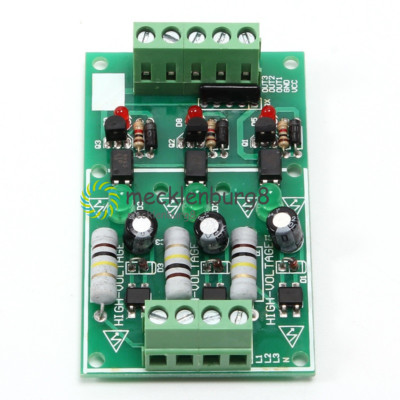 3-Channel Optocoupler Isolation Module AC 220V Testing Module No PCB Holder