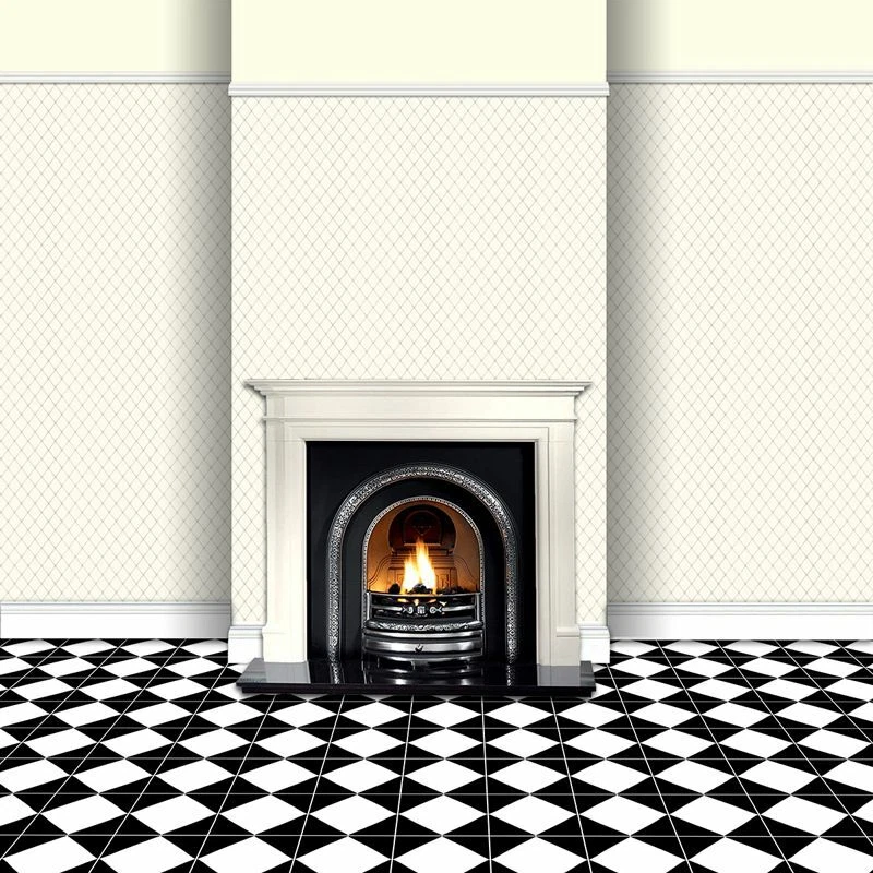 Miniatura per Casa Delle Bambole Diamanti Su Pallido Crema Carta da Parati - Immagine 4 di 4