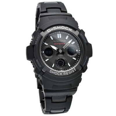 CASIO G-SHOCK AWG-M100SBC-1AJF Black Solar Atomic Analog Digital