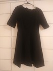 New KATE SPADE NEW YORK lace-up ponte dress In Black Size Small