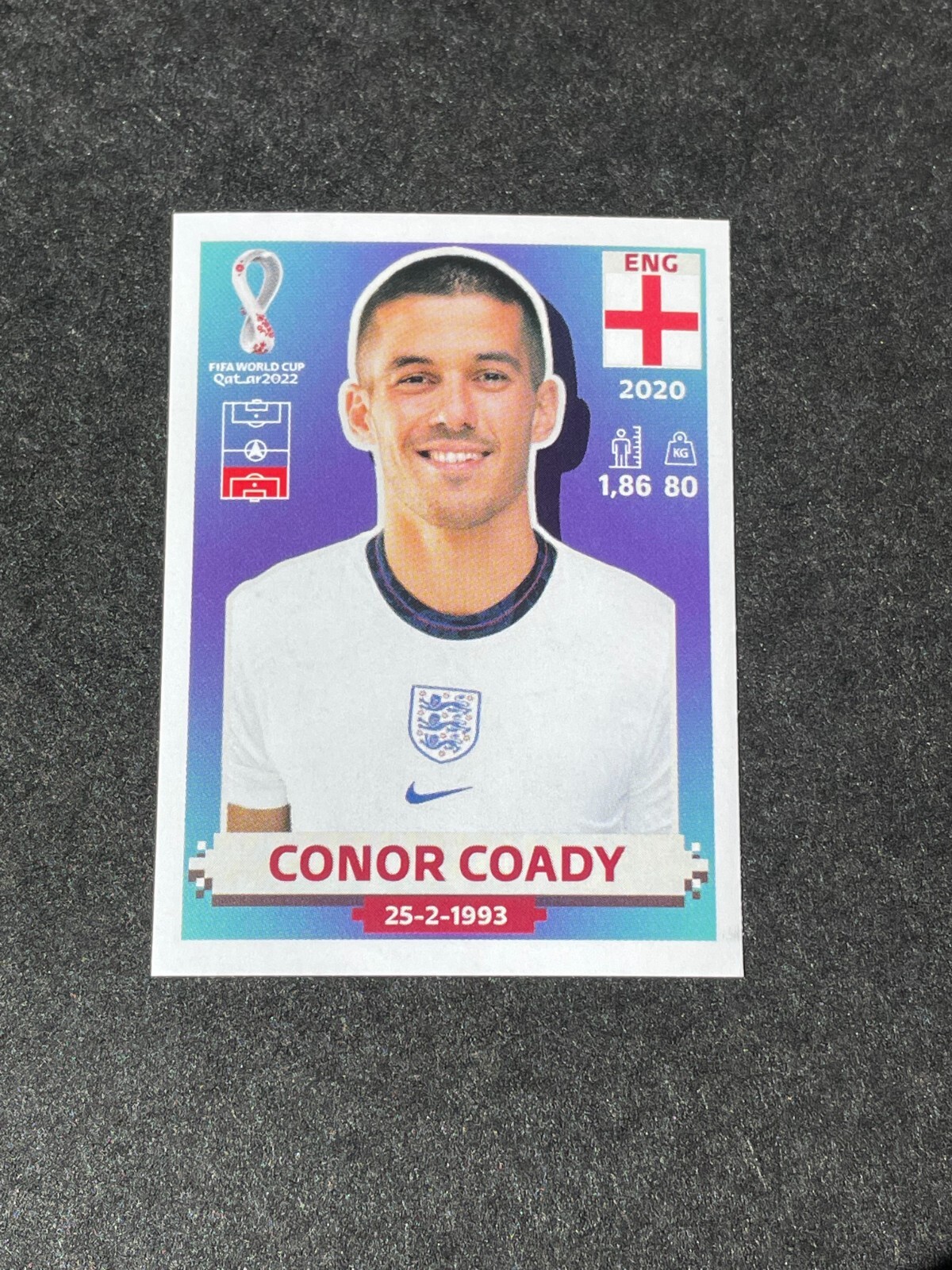 2022 Panini FIFA World Cup Qatar Sticker CONOR COADY England ENG 6
