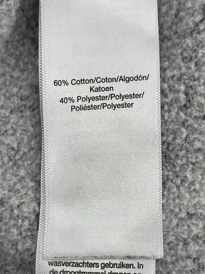 Moletom Vintage DKNY Sport Crop Feminino Tamanho Pequeno Cinza Logotipo Grande Frete Rápido - Imagem 4 de 4