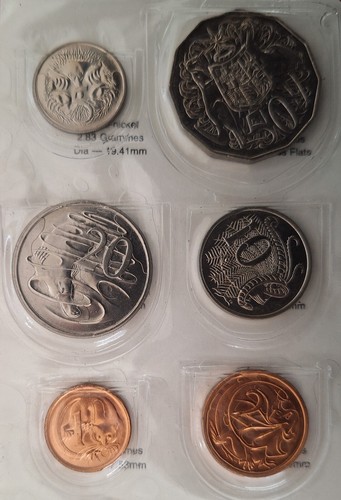 1983 Australia Year Set of 6 UNC coins in RAM Folder - Picture 2 of 12