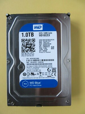 WD Western Digital WD10EZEX-22MFCA0 Hard Drive 1TB 3.5" HDD T2 2017 ...