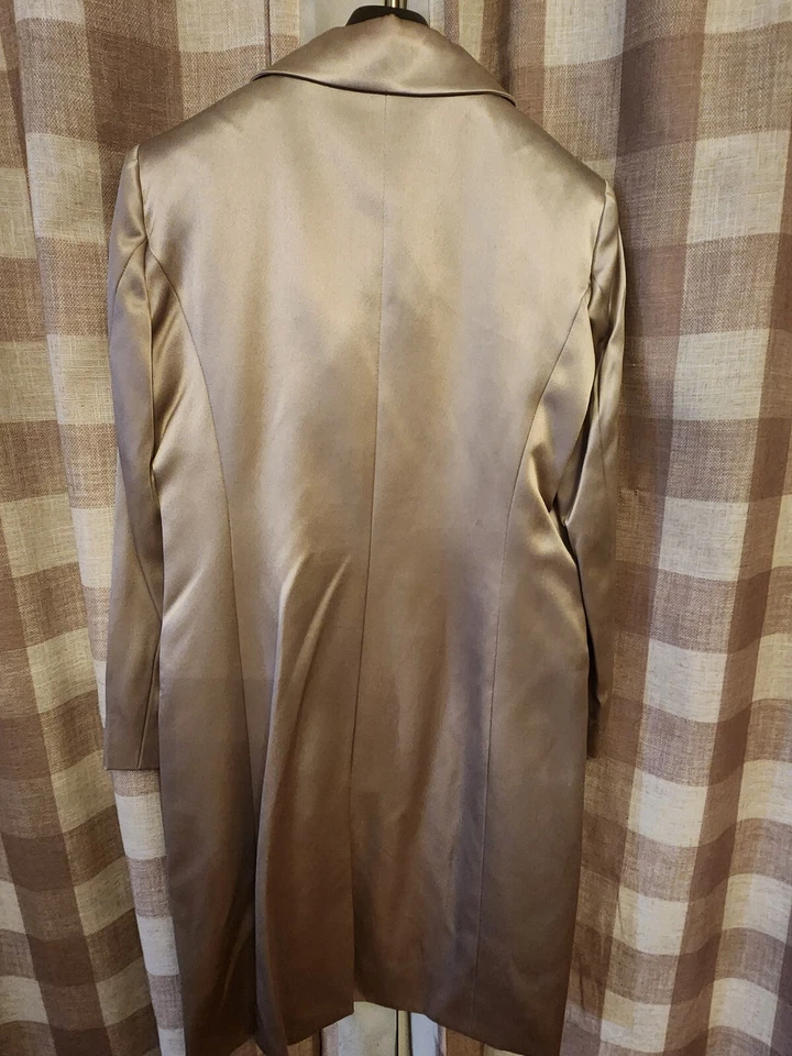 Traje de Seda Adrienne Vittadini Hecho en Italia Blazer Chaqueta y Pantalones Talla 10 Pantalón  Foto 2 de 4