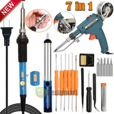 Soldering Gun Kit 60W Auto Solder Feed Hand-Held Soldering Iron Welding Gun Tool