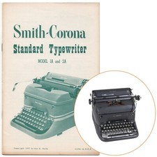 Smith Corona Super Speed Typewriter Instruction Manual User Repro Vtg No 1a & 2a thumbnail