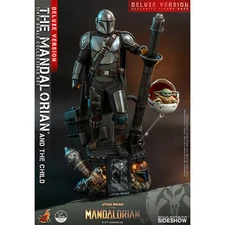 Hot Toys Star Wars Mandalorian Grogu Deluxe Quarter Scale Figure NEW IN STOCK