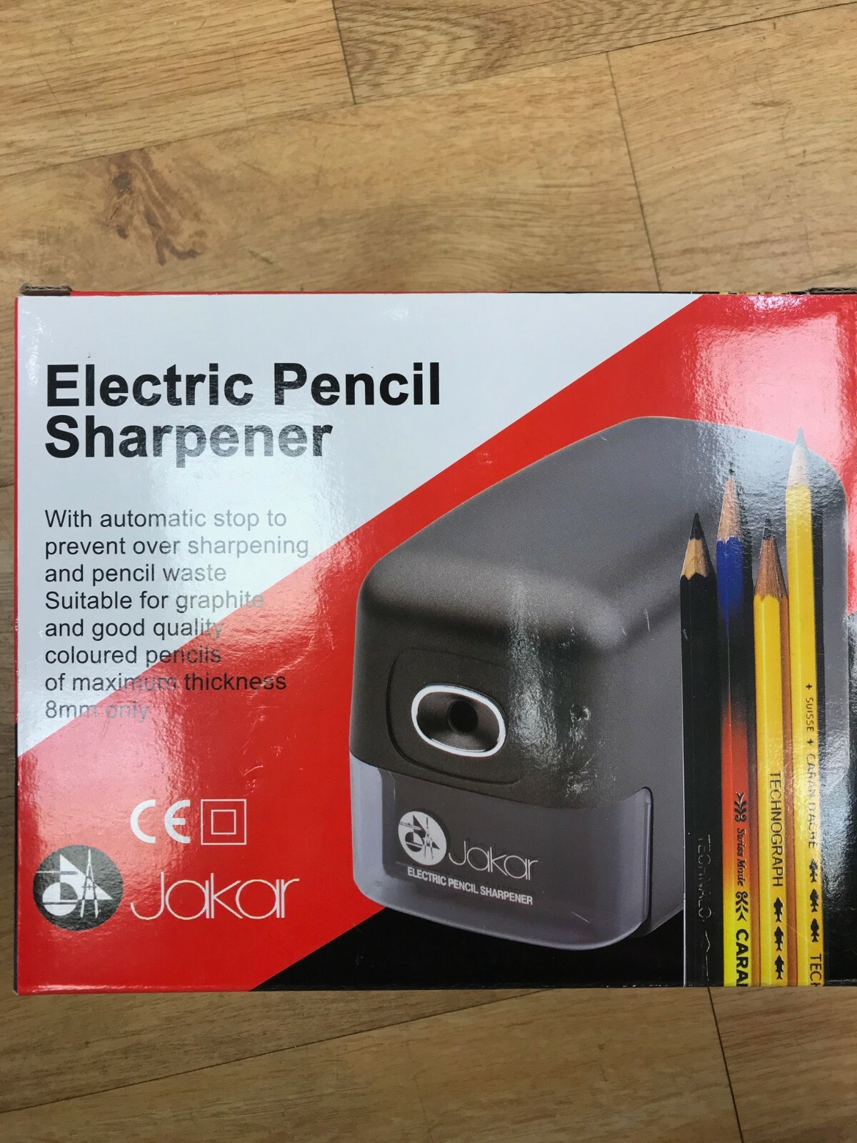 Jakar Automatic Electric Pencil Sharpener, Single Hole, Pencils, 8mm