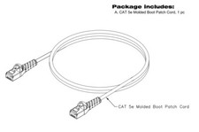 new ICC Cat5e Patch Cord, Blue, Molded Boot, 25 Feet, ICPCSJ25BL