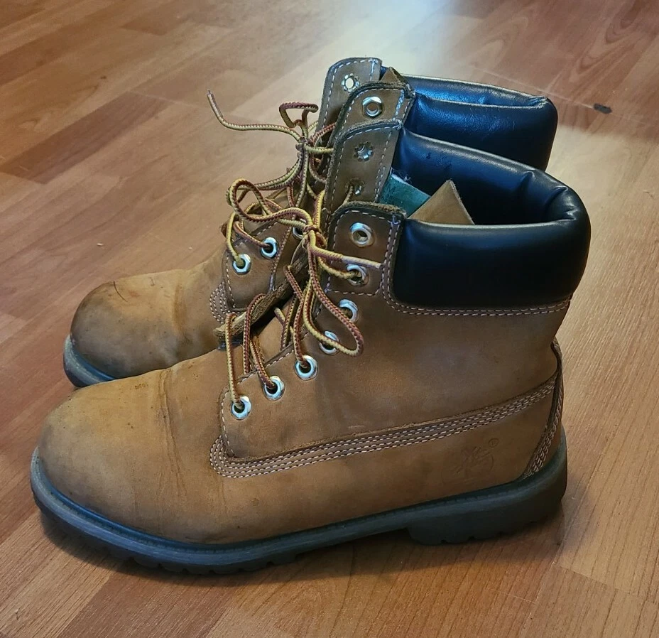 Timberland 6 Inch Men’s Premium Wheat Suede Waterproof Boots Sz 7M #9530423