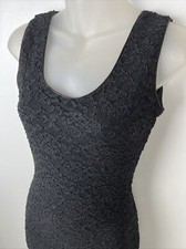 Vintage Black Lace Tight Dress California Definitions Los Angeles CA Size Medium