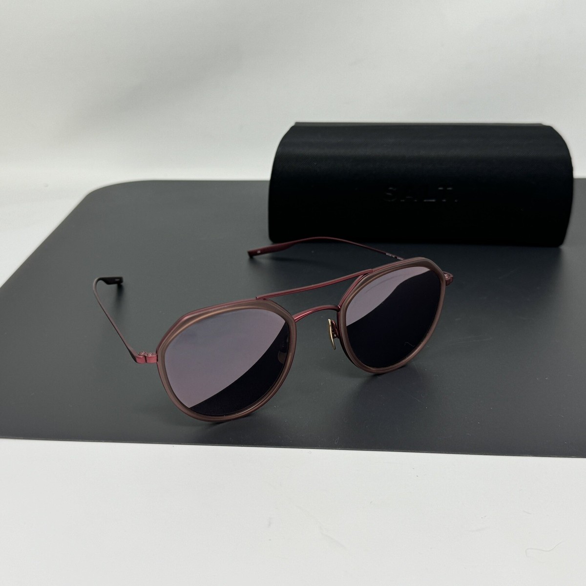 SALT Optics Sunglasses Dibergi MDR Titanium Red Polarized  display picture 2