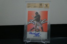 MICHAEL CHAVIS 2014 Leaf Valiant Orange AUTO RC #d 27/50 BGS 10 PRISTINE