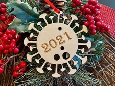 Covid Christmas Corona Virus Ornament Quarantine Gift Christmas Ornament Vaccine