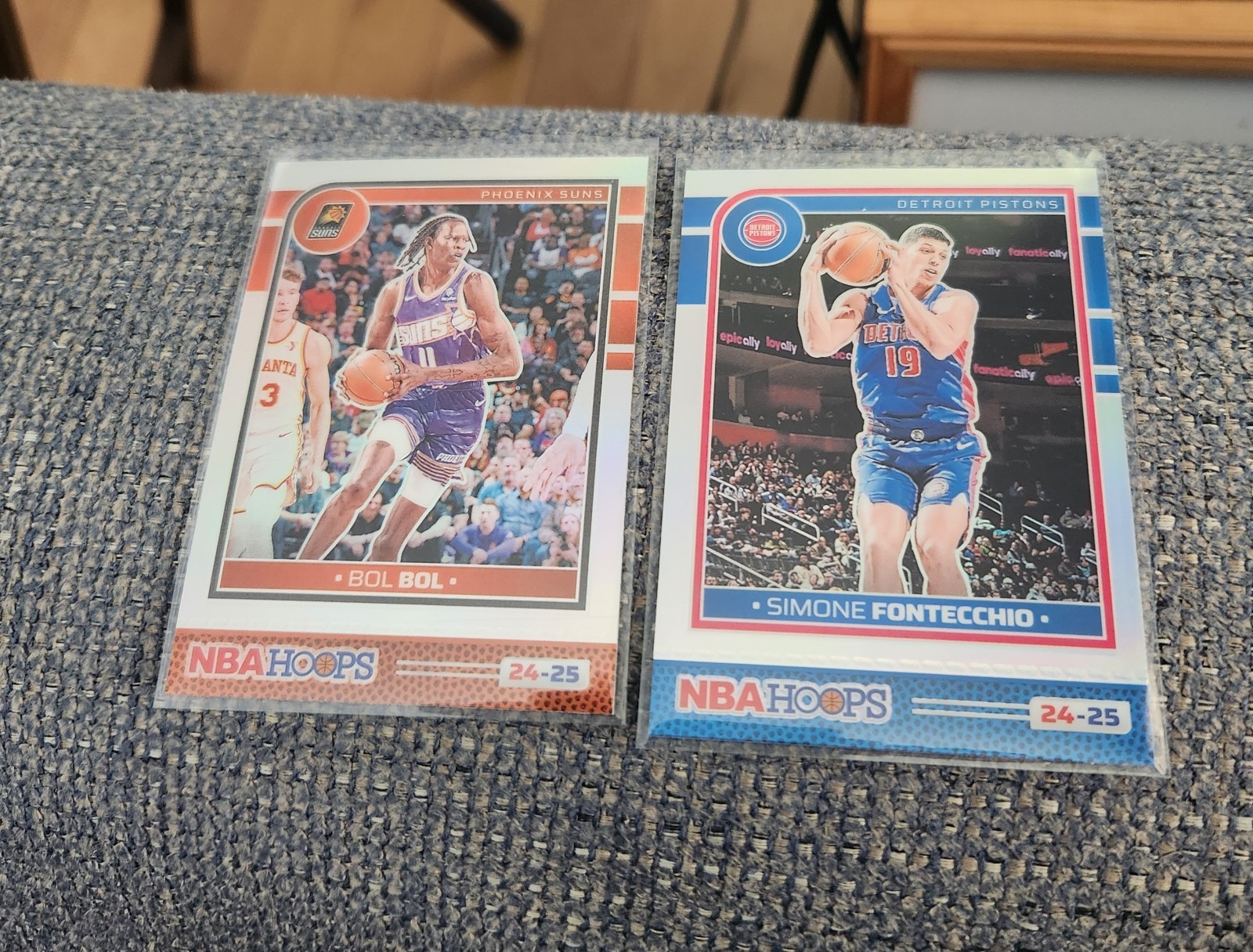 2024-25 NBA Hoops Basketball 2 Card Lot Silver Prizm Premium Bol Bol Fontecchio