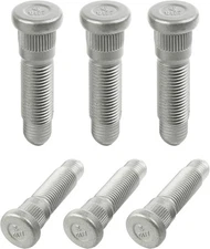 6 pcs wheel studs m14 x 150 lug studs serrated replacement car accessories