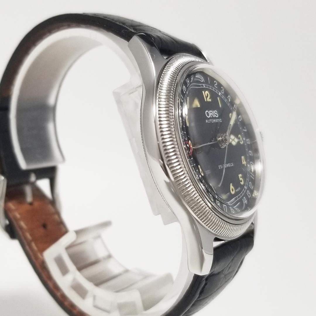 Oris Automatic Pointer Date 7463 Black Dial Vinta… - image 18