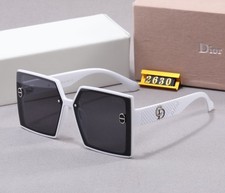 Christian Dior Square Sunglasses White Frame New