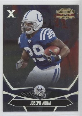2008 Donruss Gridiron Gear Silver X's 60/250 Joseph Addai #43 oh4