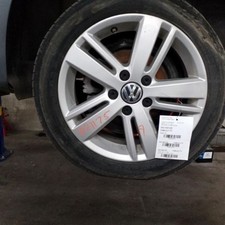 Wheel 5x112mm 16x6-12 Alloy 5 Double Spoke Silver Fits 05-14 Jetta 519373