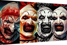 MBNTJHT Halloween Paint by Numbers Kit for Adults Beginners,Horror Clown Paint b