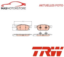 SATZ BREMSBELÄGE BREMSKLÖTZE VORNE TRW GDB2167 A FÜR FORD USA EDGE