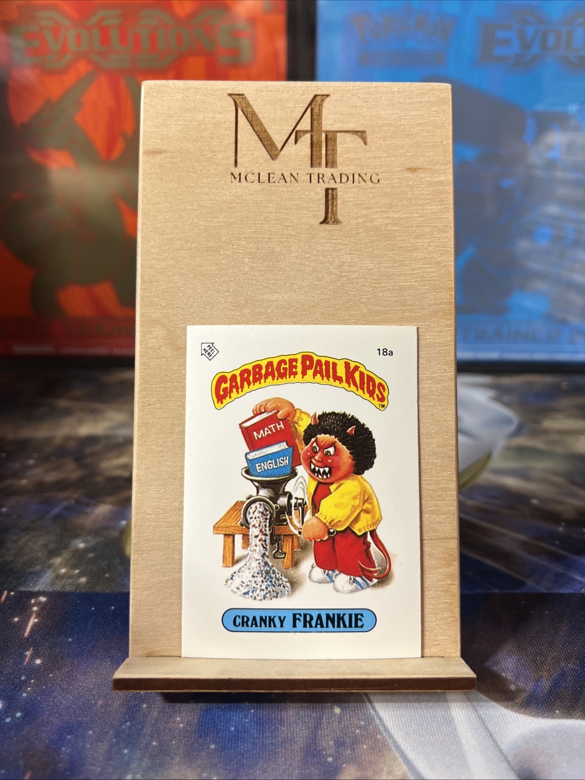 1985 Topps Garbage Pail Kids Cranky Frankie No. 18a Mini
