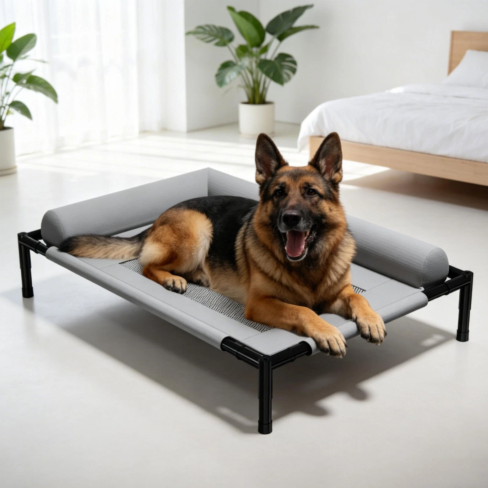 Elevated Dog Bed with Pillow Breathable Cooling Dog Cat Cot Outdoor Pet Hammock
Opens in a new windo