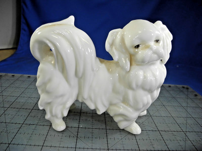 Vintage White Porcelain Foo Dog Dragon Single Great Condition 5in X 4in