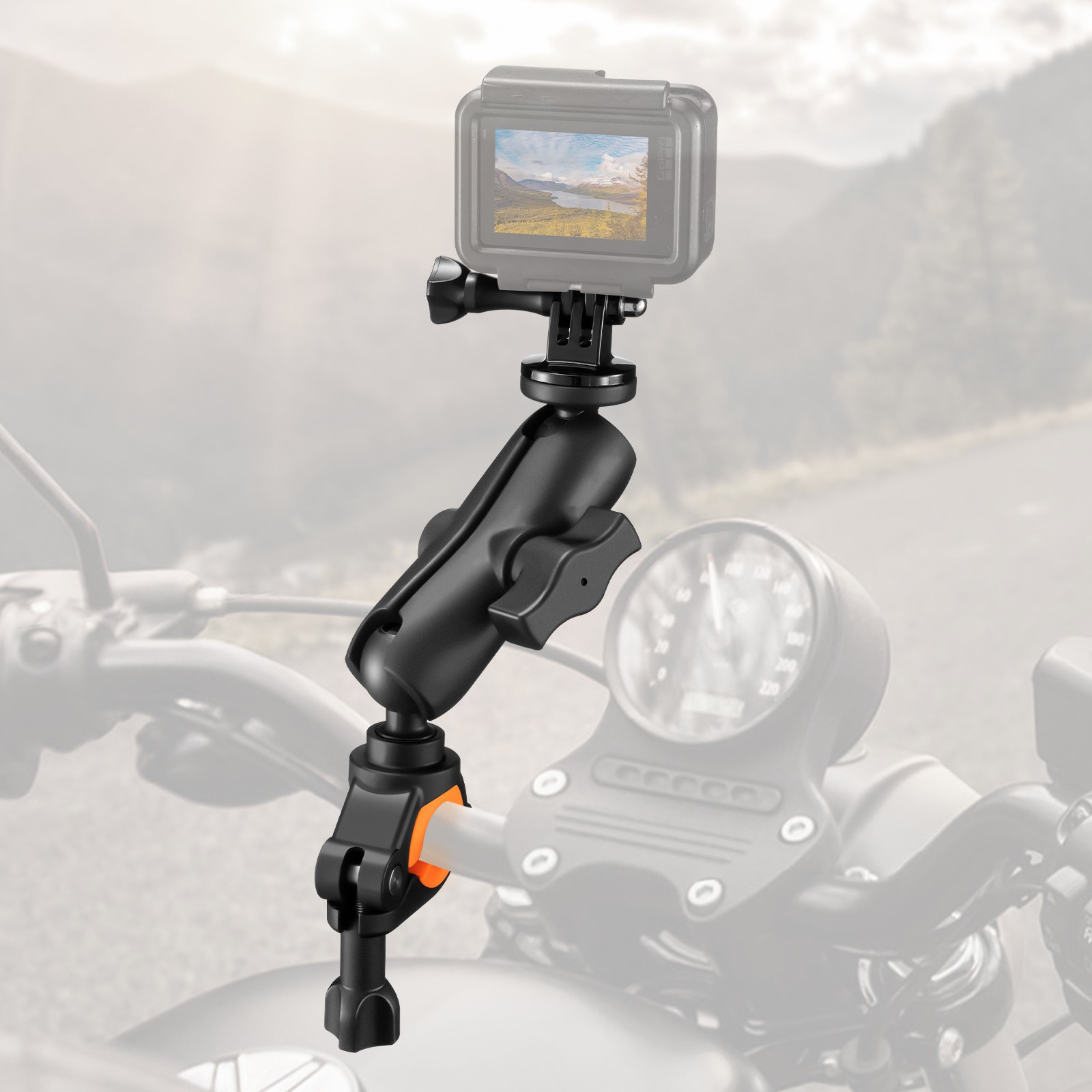 360&deg; Motorcycle Camera for GoPro Bike Holder Handlebar Mount Bracket Ball Head A