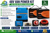 48V Van Power Kit 2x 12.8V 100Ah LiFePO4 Batteries Victron Off Grid System