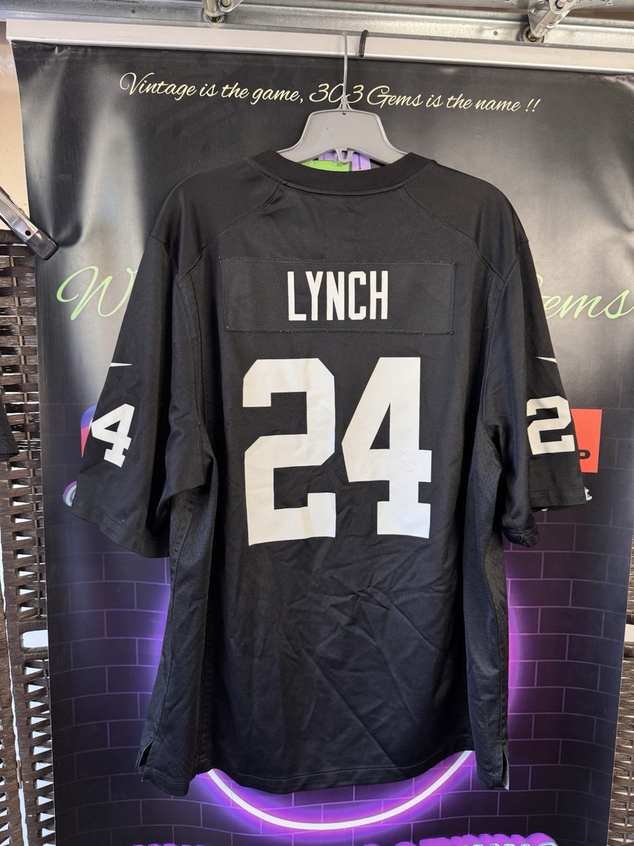 Authentic Nike Marshawn Lynch #24 Oakland Las Vegas Raiders NFL