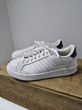 Adidas Grand Court SE White Gray Women  s Tennis Shoes sz 8M
