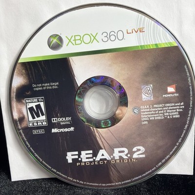F.E.A.R. 2 Project Origin (Microsoft Xbox 360, 2009) Loose Disc Tested
