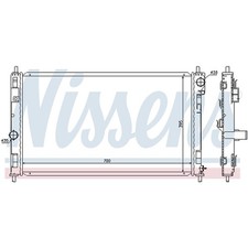 1X NISSENS 61019 KÜHLER WASSERKÜHLER MOTORKÜHLER 5191249AA NEU