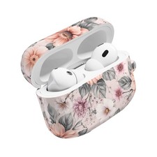 Floral Pink Vintage AirPod Case   Pastel Flower Protective Cover