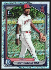 2024 Bowman Chrome Prospects Shimmer Refractor Greylin De La Paz #BCP-181 GS1-10