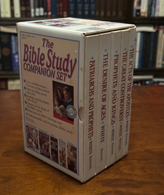THE BIBLE STUDY COMPANION SET by E.G. White (5 Book Box Set) VG