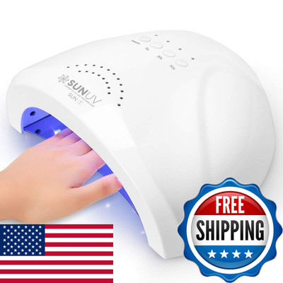 Sunuv Uv Led Nail Lamp Gel Light For Nail Polish Uv Dryer 3 Timers Sunone White