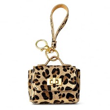 Leopard Keychain Coin Purse Keychain Coin Bag Charms Mini Bag A1:leopard